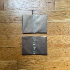 NWT Source A6 shimmering chocolate envelopes (set of 20)